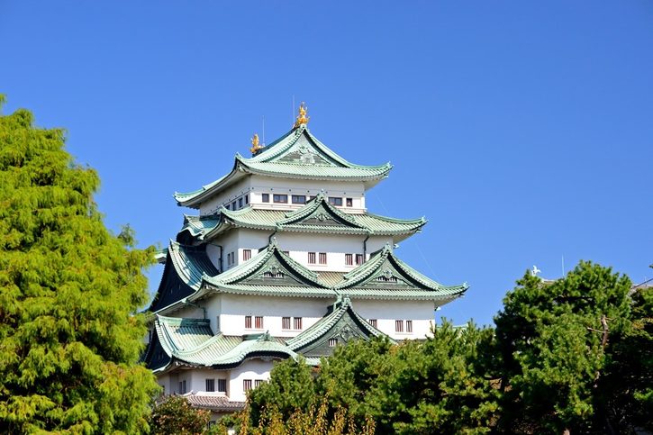 Nagoya - Hradní věž hradu Nagoya.