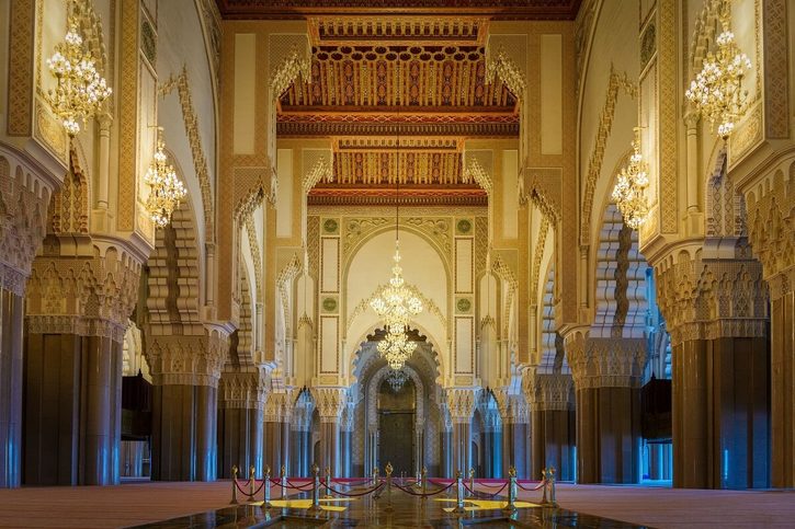 Casablanca - Interiér mešity Hassana II. 