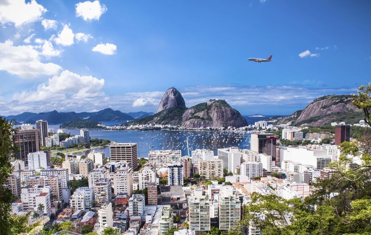 Panoramatický pohled na Rio De Janeiro, Brazílie