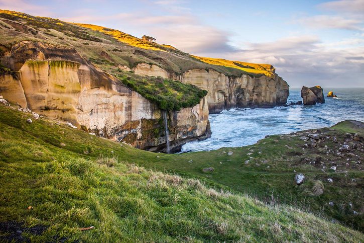 Tunnel Beach, Nový Zéland