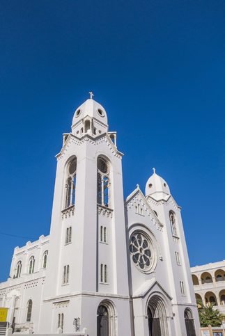 Katedrála San Juan Bautista nebo katedrála sv. Jana Křtitele je nejstarší stavbou kostela v USA. Budova byla postavena ze slámy a ze dřeva v roce 1521, později byla zničena hurikánem a rekonstruována v roce 1529 kamenem, San Juan, Portoriko