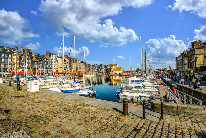 Stař přístav Honfleur, Francie