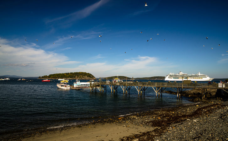 Kotviště v Bar Harbor, USA