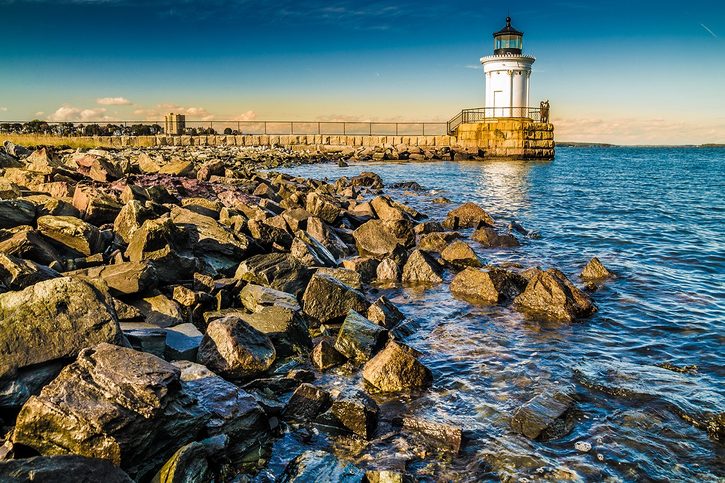 Portland (Maine) - Maják v Portlandu (Maine), USA
