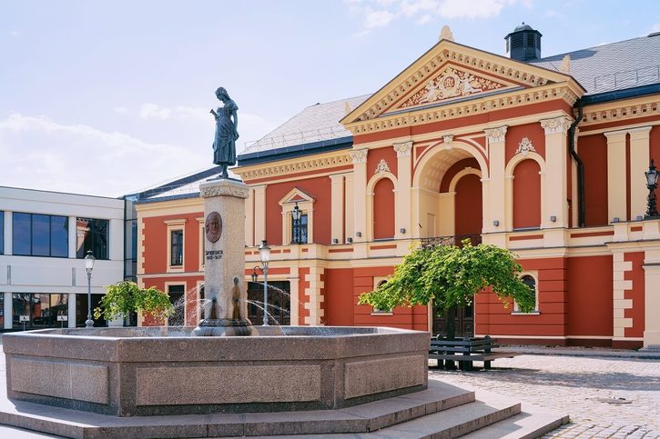 Klaipeda - Činoherní divadlo v historickém centru Klaipedy