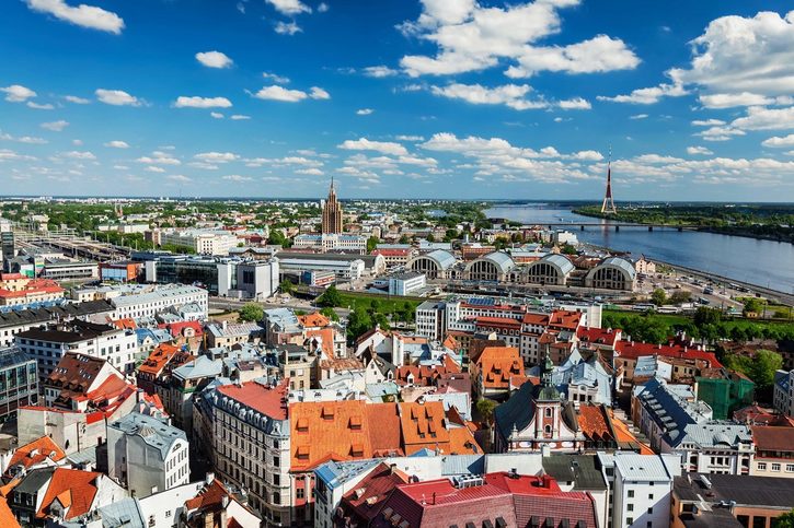 Riga - Panoramatický pohled na město