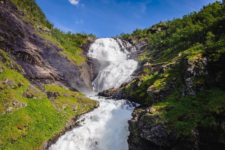 Flam - vodopád Kjosfossen