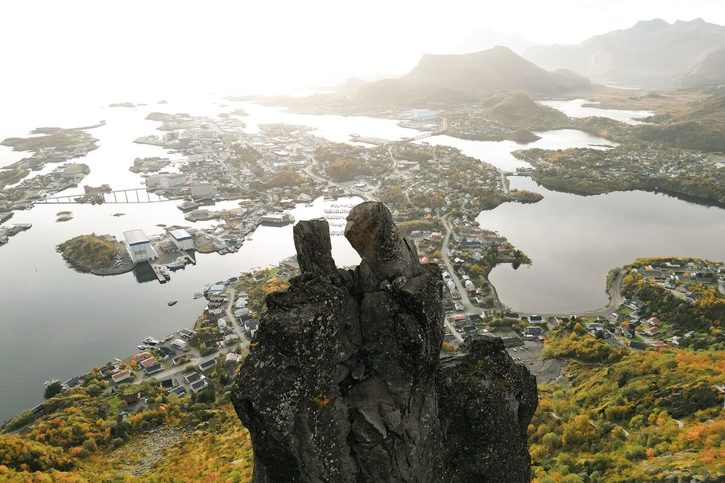 Svolvaer - Skalní útvar Svolværgeita 