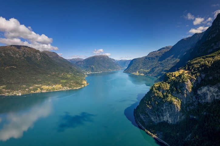 Skjolden - Pohled na Lustrafjord 