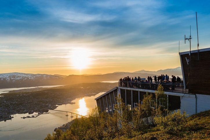 Tromso - Pohled na Tromso z hory Storsteinen