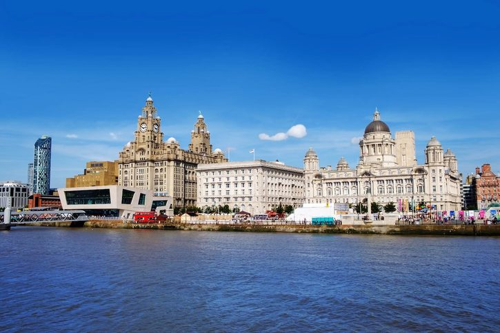 Liverpool - nábřeží Mersey