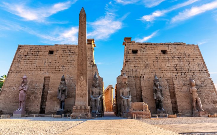 Safaga - Hlavní vchod do chrámu v Luxoru