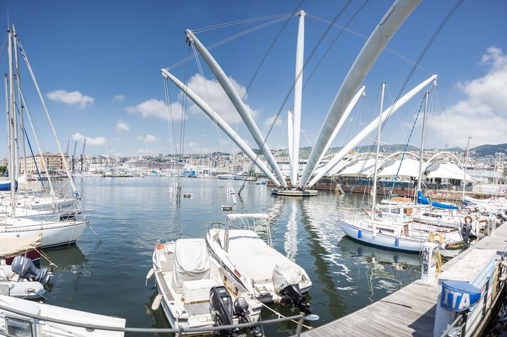 Porto Antico (Starý přístav) a výtah Bigo