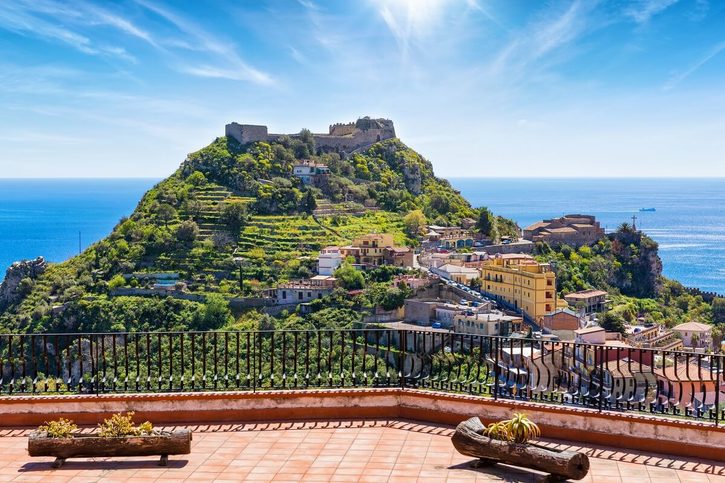 Taormina - Hrad Taormina (Castello di Taormina)