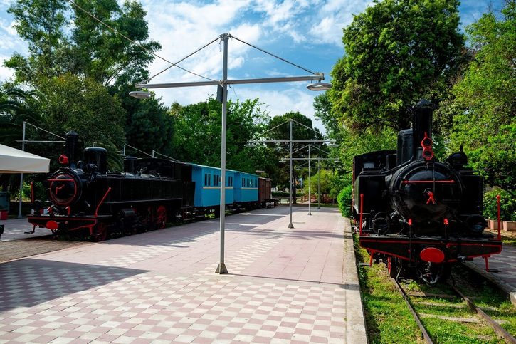 Kalamata - Městský železniční park (Municipal Railway Park) v Kalamatě.