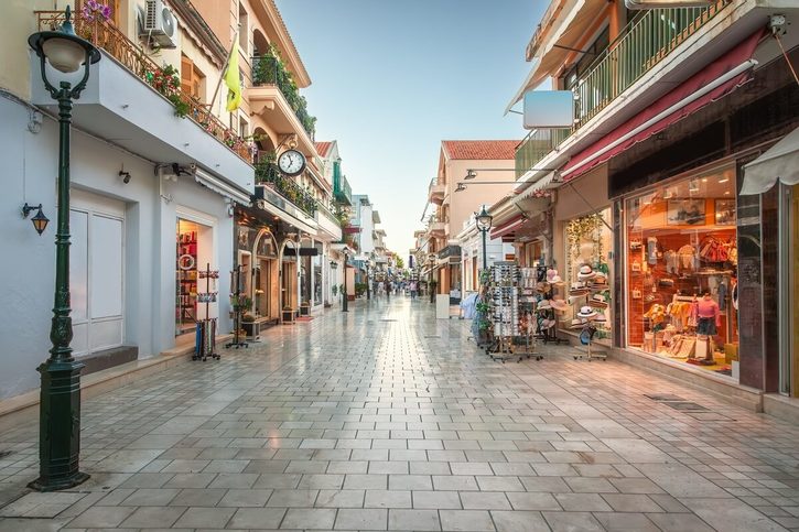 Argostoli - Ulice Lithostroto v Argostoli