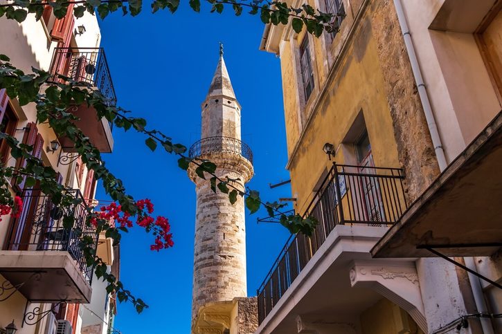 Chania - Minaret mešity Ahmed-Aga