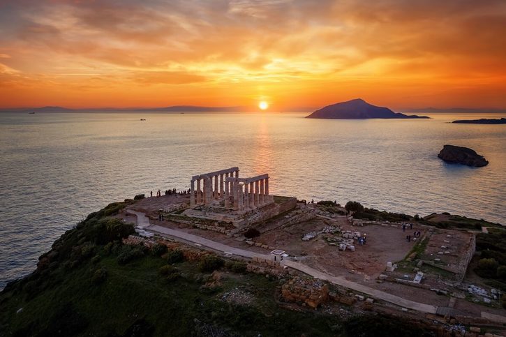 Lavrio - Chrám boha Poseidona na mysu Sounion