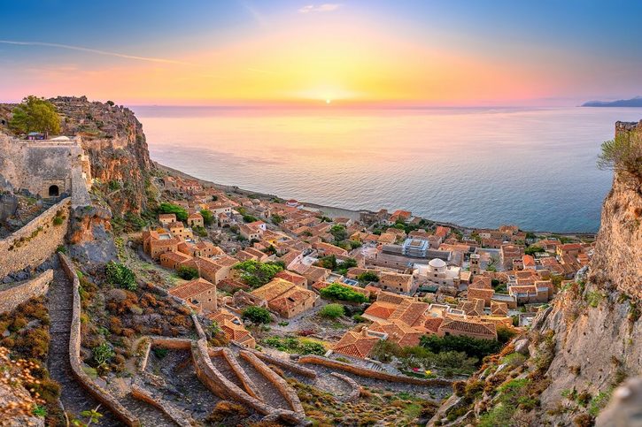 Monemvasia - Panoramatický pohled