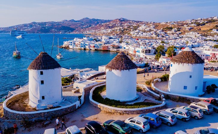Mykonos - Větrné mlýny