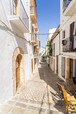 Ibiza - Úzké pěší uličky