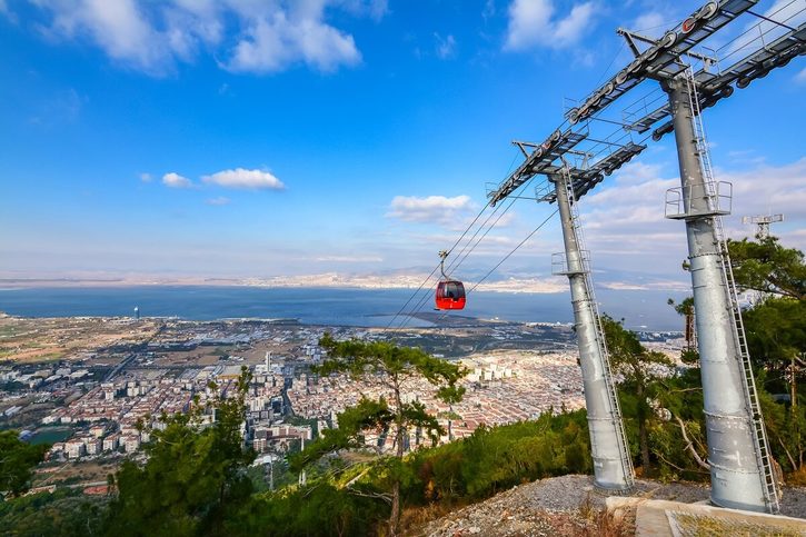 Izmir - Výhled na Izmir z kopce Teleferik