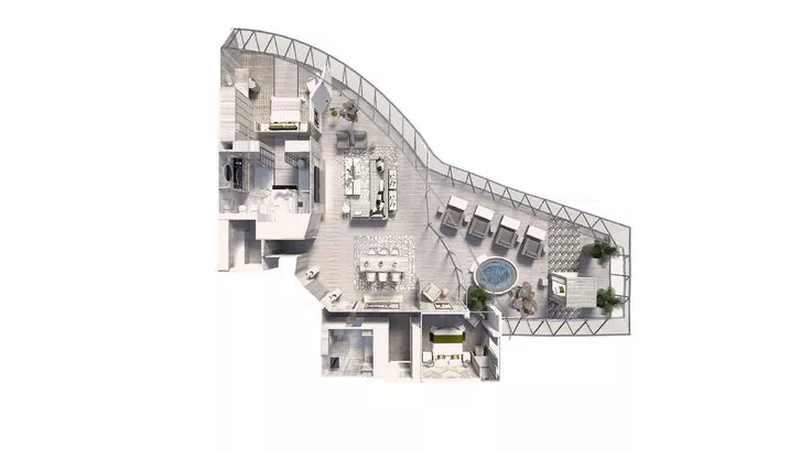 Iconic Suite, plánek - Celebrity Beyond