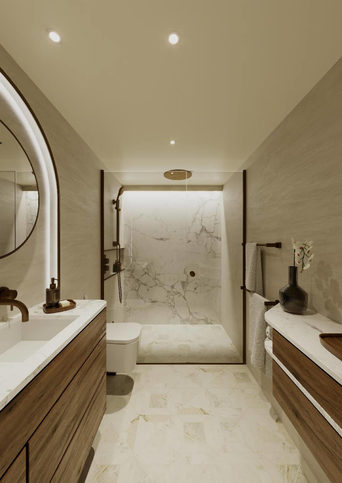 Apartmá Skylight Infinite Balcony Suite, koupelna - Celebrity Roamer