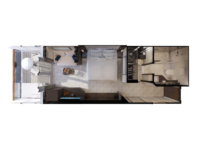 Ocean apartmá s terasou, plánek - Explora I