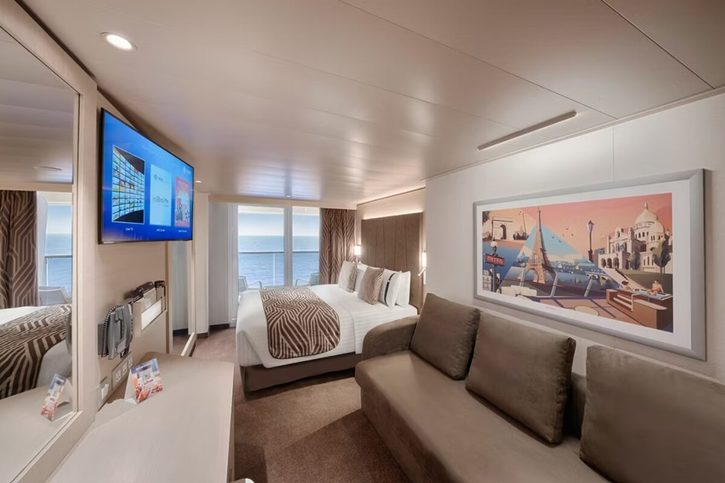 Kajuta Deluxe s balkonem s omezeným výhledem - MSC World America