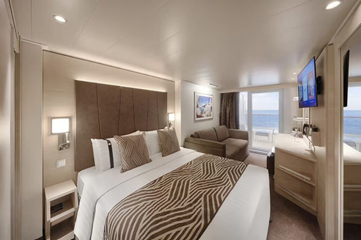 Kajuta Premium Aurea s balkonem - MSC World Atlantic