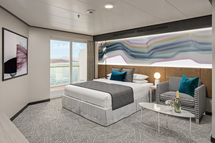 Apartmá Club s velkým balkonem na přídi (M2) - Norwegian Aura