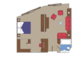 Třílůžkové Rodinné apartmá Executive Suite (YC2), plánek - MSC Splendida