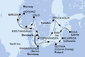 Německo, Norsko, Dánsko, Polsko, Litva, Lotyšsko, Švédsko z Warnemünde na lodi MSC Magnifica