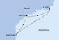 Brazílie ze Santosu na lodi MSC Divina