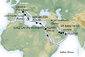 Itálie, Řecko, Egypt, Jordánsko, Omán, Katar, Spojené arabské emiráty z Janova na lodi MSC Splendida