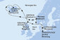 Německo, Norsko, , Island, Velká Británie, Dánsko z Warnemünde na lodi MSC Orchestra