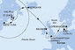 Německo, Dánsko, Velká Británie, Island, Kanada, USA z Kielu na lodi MSC Meraviglia
