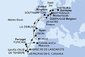 Francie, Španělsko, Maroko, Portugalsko, Velká Británie, Německo, Nizozemsko, Belgie z Le Havru na lodi MSC Euribia