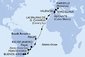 Argentina, Uruguay, Brazílie, Španělsko, Francie z Buenos Aires na lodi MSC Musica