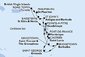 Martinik, Guadeloupe, Britské Panenské ostrovy, Svatý Martin, Svatý Kryštof a Nevis, Antigua a Barbuda, Svatý Vincenc a Grenadiny, Barbados, Grenada, Svatá Lucie z Fort-de-France, Martinik na lodi MSC Virtuosa