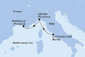 Itálie, Francie z Civitavecchia na lodi MSC Splendida