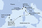 Francie, Itálie, Španělsko z Cannes na lodi MSC Seaview