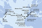 Itálie, Francie, Španělsko, Velká Británie, Maroko, Portugalsko, USA z Livorna na lodi MSC Meraviglia