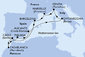 Itálie, Francie, Španělsko, Maroko z Civitavecchia na lodi MSC Magnifica