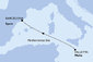 Malta, Španělsko z Valletty na lodi MSC World Europa