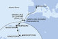 Španělsko, Svatý Martin, Svatý Kryštof a Nevis, Svatý Vincenc a Grenadiny, Barbados z Barcelony na lodi MSC World Europa