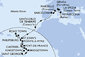 Martinik, Guadeloupe, Svatá Lucie, Barbados, Grenada, Svatý Vincenc a Grenadiny, Svatý Martin, Britské Panenské ostrovy, Antigua a Barbuda, Španělsko, Francie, Itálie z Fort-de-France na lodi MSC World Europa