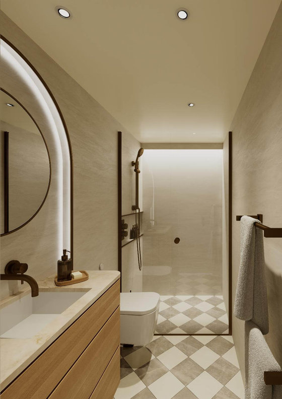 Kajuta s výhledem  River View, koupelna - Celebrity Compass