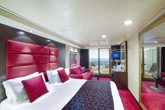 Čtyřlůžková kajuta s balkonem - MSC Divina